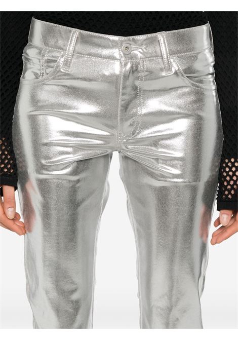 Pantaloni crop metallizzati in argento Junya Watanabe - donna JUNYA WATANABE | JOP0242
